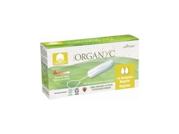 Organyc Tampón Regular Sin Aplicador 16Uds