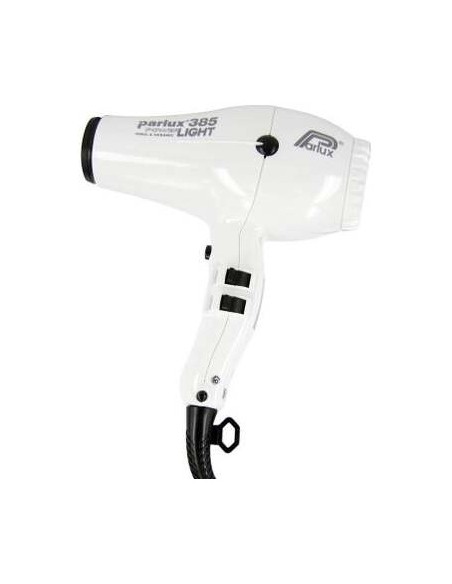 Parlux Hair Dryer 385 Power Light Ionic %26 Ceramic White 1Ud