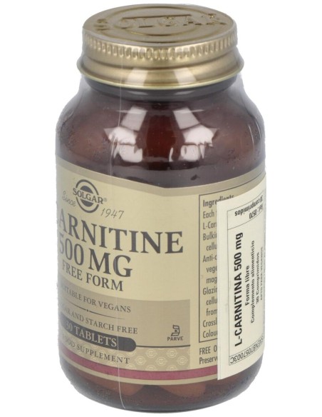 L-Carnitina 500Mg. 30Comp.
