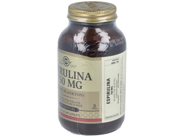 Solgar Espirulina Vegetariana 80Cáps 750Mg