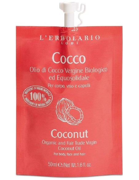 L'Erbolario Cocco Aceite Cuerpo Cara Y Cabello 50Ml