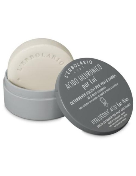 L'Erbolario Ácido Hialurónico Hombre Limpiador Sólido Facial 60G