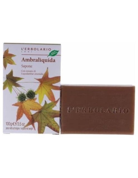 L'Erbolario Ambraliquida Jabon Perfumado Pastilla 100G