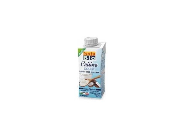 Isola Bio Crema Leche Coco Para Cocinar Bio 200Ml