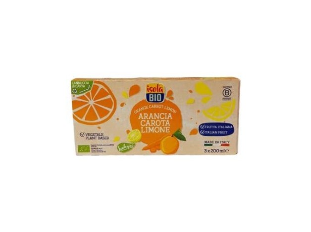 Zumo De Naranja Zanahoria Y Limon 3Udsx200Ml. Bio