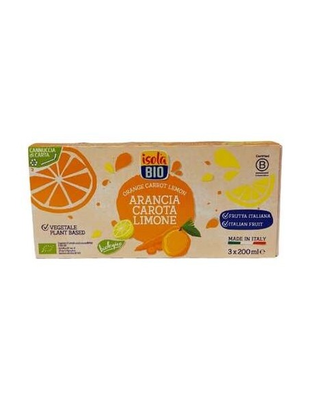 Zumo De Naranja Zanahoria Y Limon 3Udsx200Ml. Bio