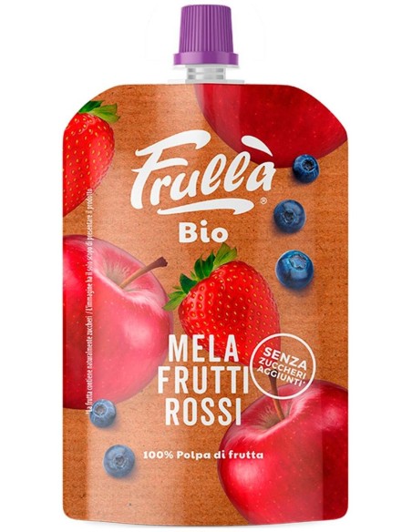Natura Nuova Puré Manzana Fresa Arandanos Sin Azucar Doypack 100G