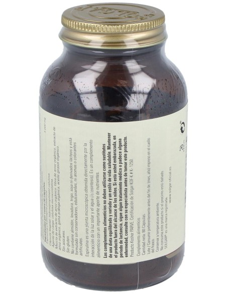 Solgar Espirulina Vegetariana 80Cáps 750Mg