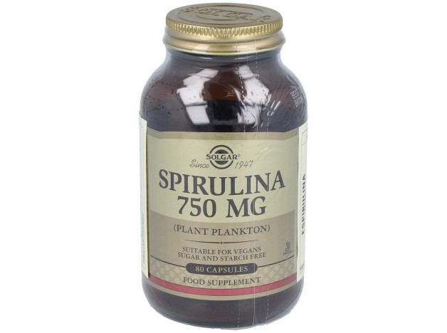 Solgar Espirulina Vegetariana 80Cáps 750Mg