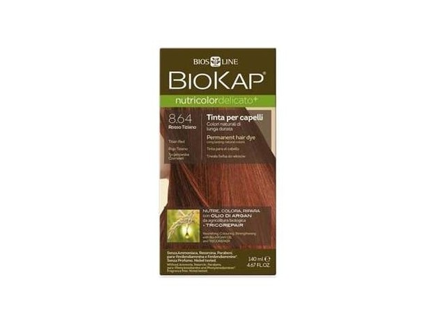 Biokap Tinte 8.65 Delicado Rojo Tiziano 140Ml