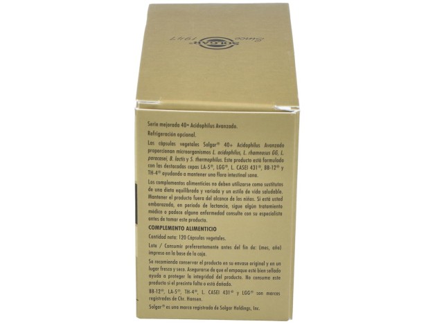 Solgar Acidophilus Plus Avanzado 120C
