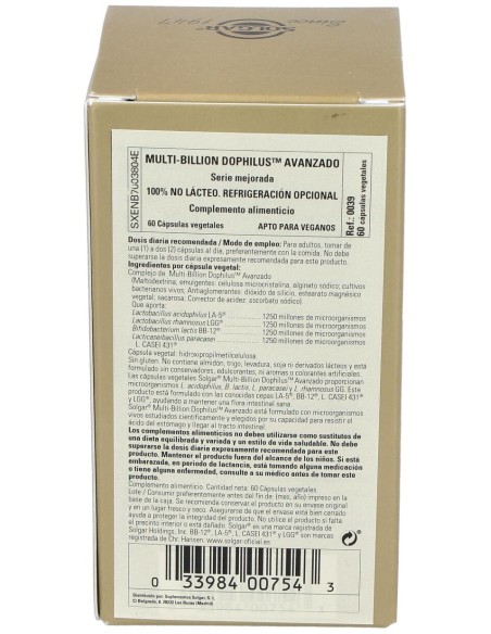 Multi Billion Dophilus Avanzado 60Vegicaps