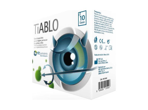 Tiablo Gasas Oculares, 10 Gasas