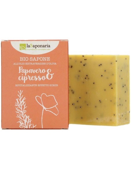 La Saponaria Jabon En Pastilla Amapola Y Cipres 100G