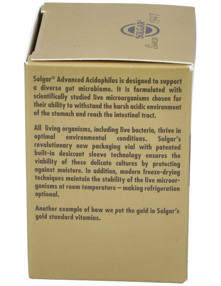 Solgar Acidophilus Avanzado 50Cap