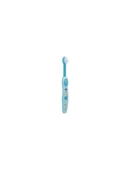 Chicco Cepillo De Dientes De Cerdas Suaves 6M+ Azul, 1 Ud