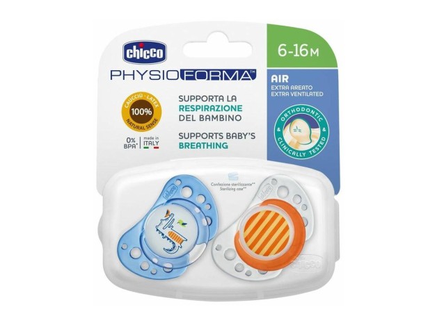 Chicco Chupete Physio Air Látex 6-12 Meses...