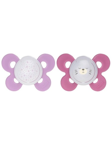 Chicco Physio Comfort Chupete De Silicona De 16-36 Meses Tonos Rosas, 2 Unidades