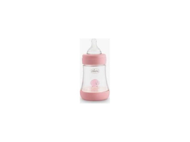 Chicco Biberón Perfect5 0+ Meses Silicona Rosa,...