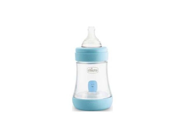 Chicco Perfect 5 Biberón +0M Silicona Azul, 150 Ml