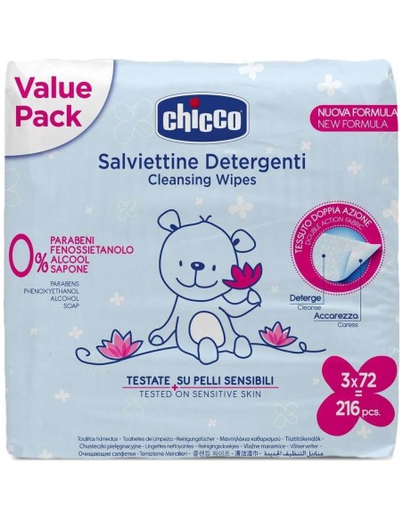 Toallitas Humedas Chicco 3 X 72 Toallitas