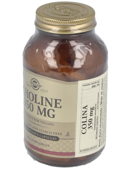 Colina 350 Mg 100 Capsula Vegetales