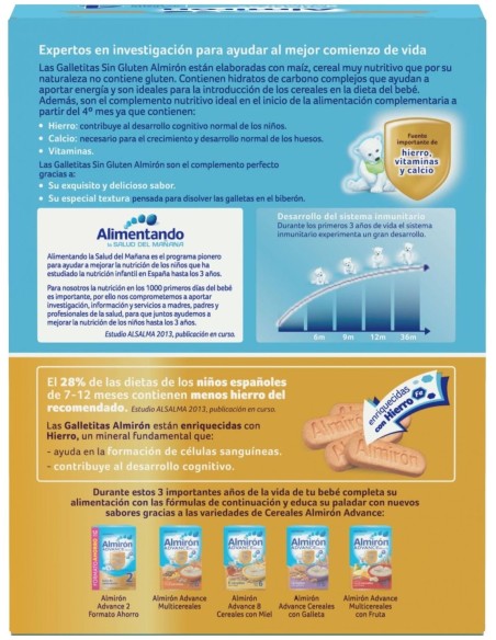Almirón Galletitas Advance Nuevo Pack Sin Gluten, 250 G