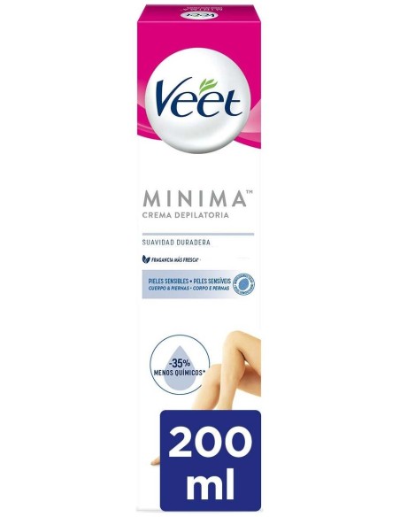 Veet Pure Crema Depilatoria Piernas Y Cuerpo Piel Normal 200Ml