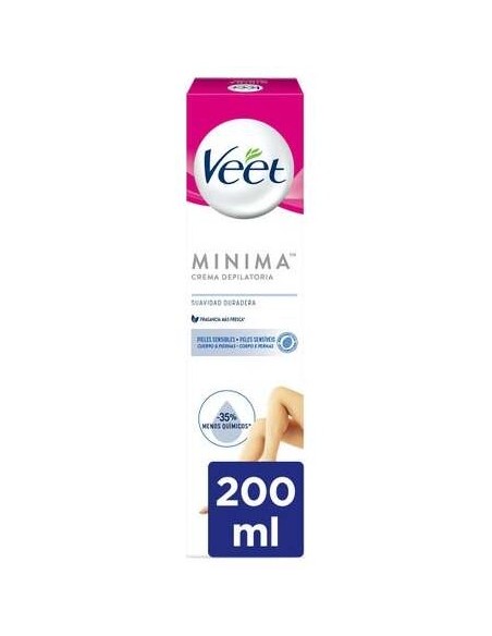 Veet Pure Crema Depilatoria Piernas Y Cuerpo Piel Normal 200Ml