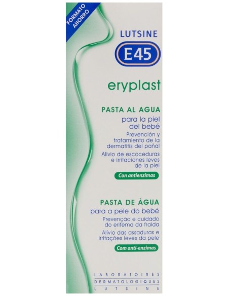 Eryplast Pasta Al Agua Crema Pañal Bebé 2 X 125Ml