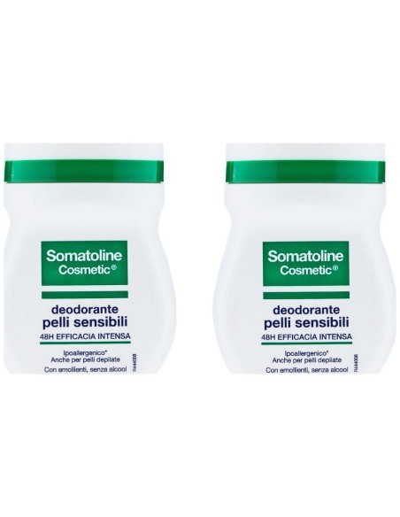 Duplo Somatoline Desodorante Piel Sensible Roll-On, 2 X 50 Ml