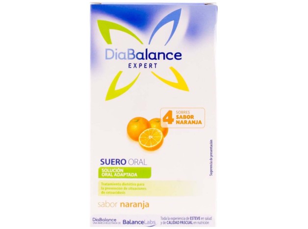 Diabalance Expert Suero Oral Naranja 4 Sobres