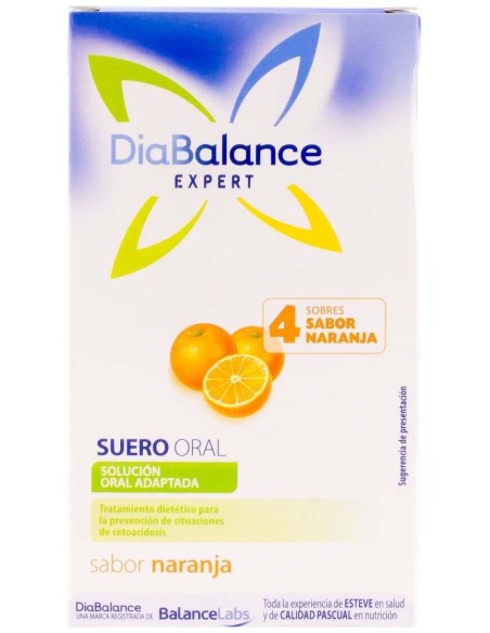 Diabalance Expert Suero Oral Naranja 4 Sobres