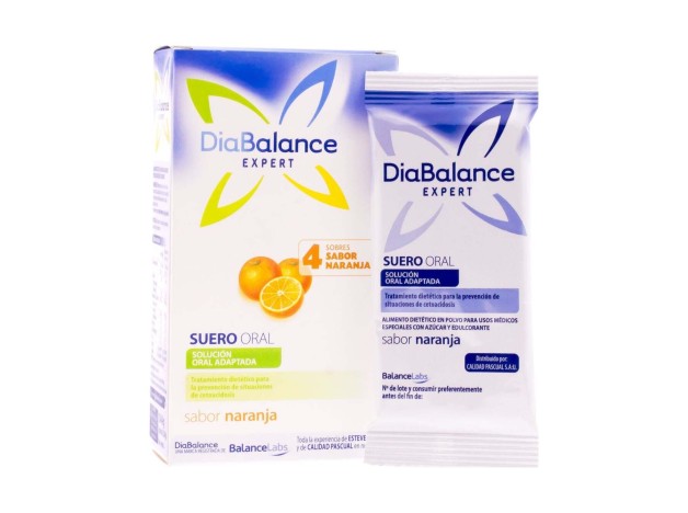 Diabalance Expert Suero Oral Naranja 4 Sobres