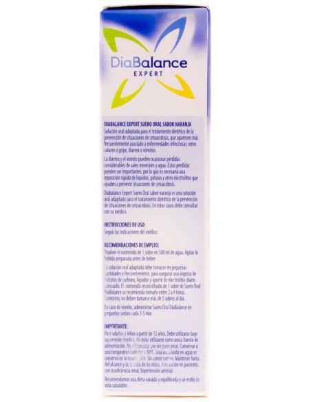 Diabalance Expert Suero Oral Naranja 4 Sobres