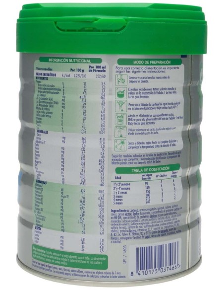 Hero Baby Pedialac 1, 800 G