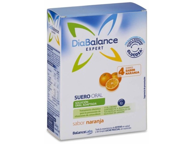 Diabalance Expert Suero Oral Naranja 4 Sobres
