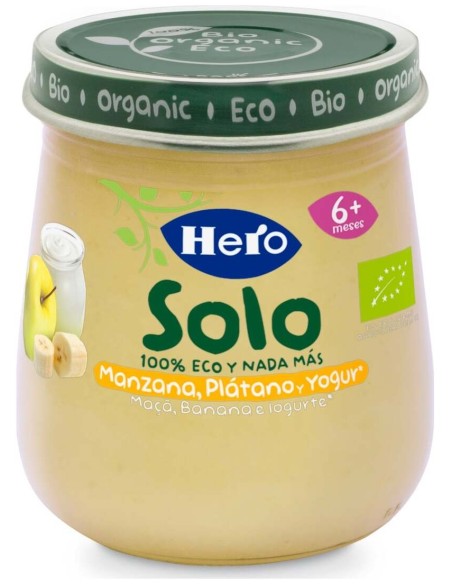 Hero Pedialac Solo Manzana Platano Y Yogur 120G