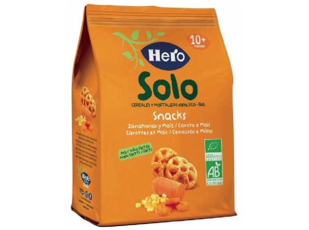 Hero Baby Solo Snack De Zanahoria Y Maíz, 6...