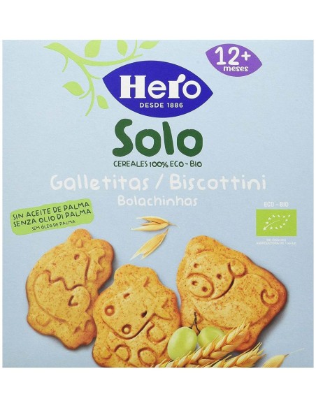 Hero Baby Solo Galletitas De Cereales 100% Eco-Bio, 100 G