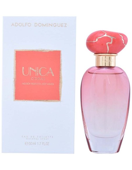 Adolfo Dominguez Unica Coral Eau De Toilette 50Ml Vaporizador