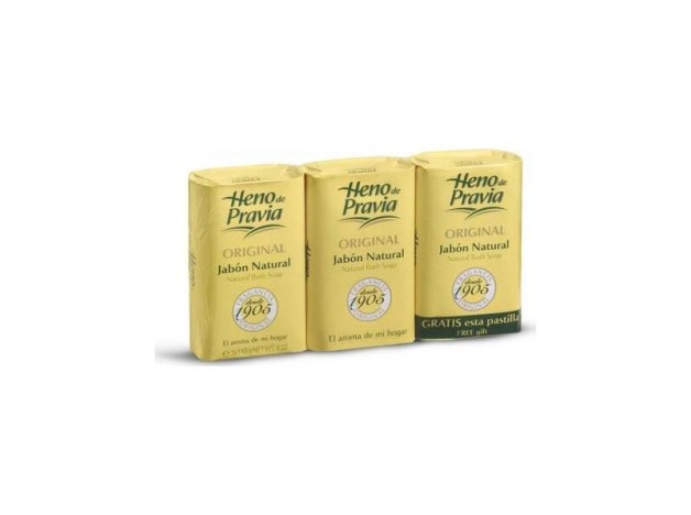 Pack Heno De Pravia Jabón Natural, 2 + 1 Pastillas