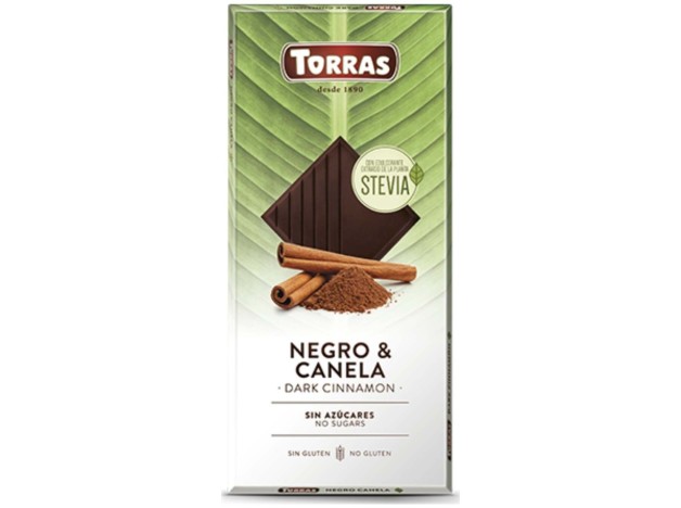 Chocolate Negro Con Canela Stevia 125Gr