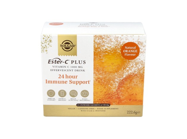 Ester-C Plus Vitamina C Polvo Efervescente 21...