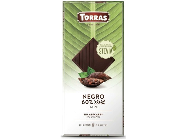 Torras Chocolate Negro 60% Con Stevia 100G