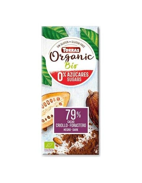 Chocolate Negro 79% Criollo Forastero 100G Bio S/A