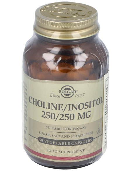 Colina Inositol 250/250Mg. 50Cap