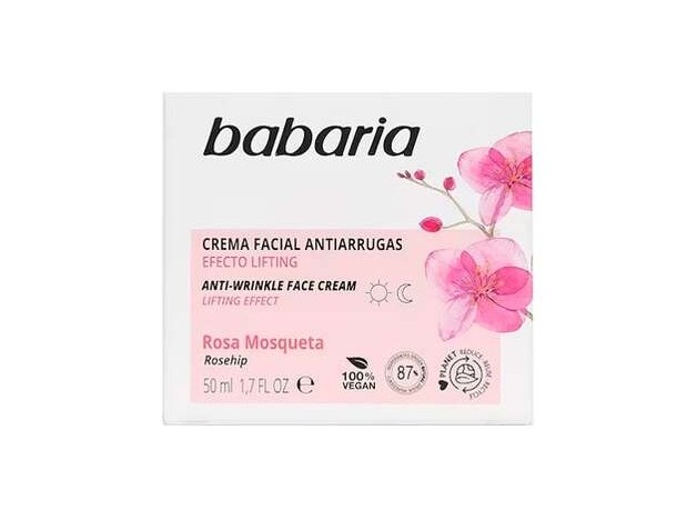 Babaria Crema Facial Antiarrugas Rosa Mosqueta...