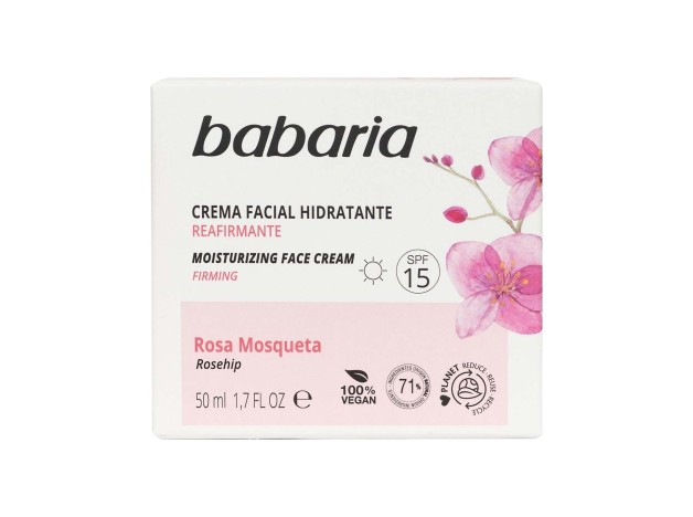 Babaria Crema Facial Hidratante 24 Horas Rosa...