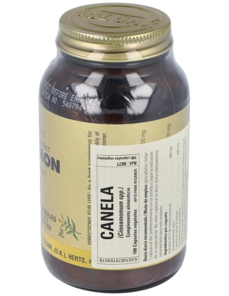 Canela China (Cinnamomum Cassia) 100Cap.Veg.
